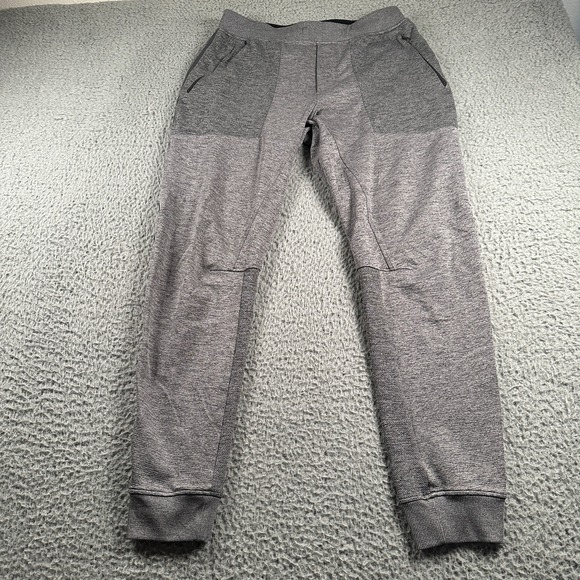 Lululemon Textured Tech Jogger Mens Large Gray Sweatpants Activewear Lounge - Picture 1 of 10